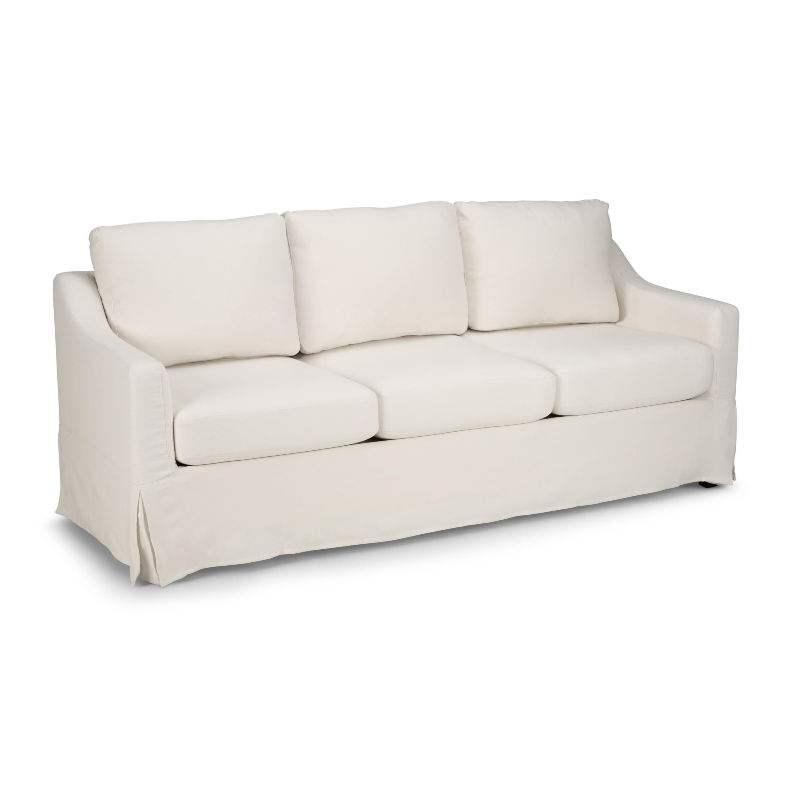 Bush Home 80-inch Sofa with Slipcover, Living Room Furniture, Harper Collection, Ivory Basketweav... | Amazon (US)