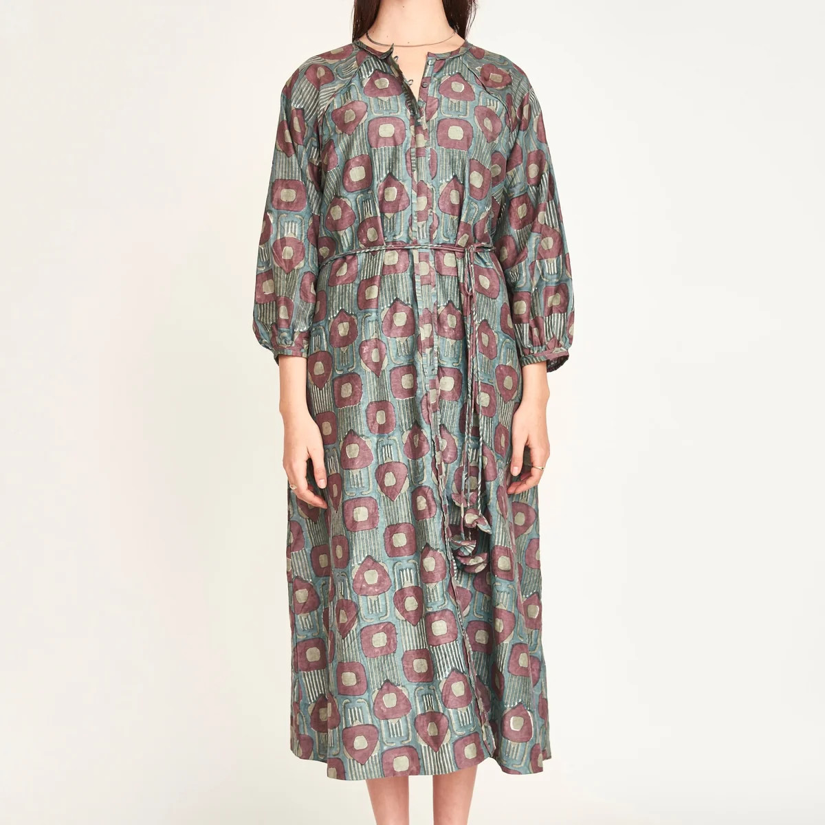 Somerset Dress in Mallard Coeur | MIRTH