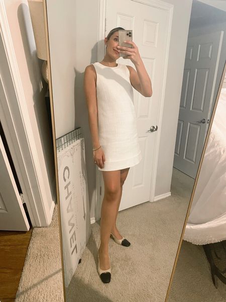 Sunday OOTD

tweed dress, shift dress, tank dress, white dress

#LTKshoecrush