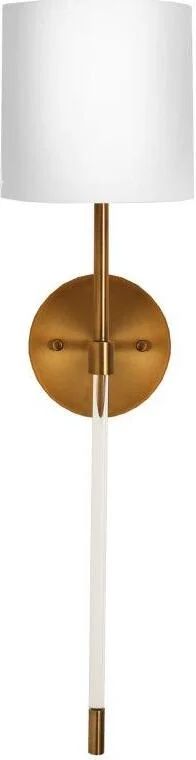 Bristow Antique Brass Acrylic Sconce | 1stopbedrooms