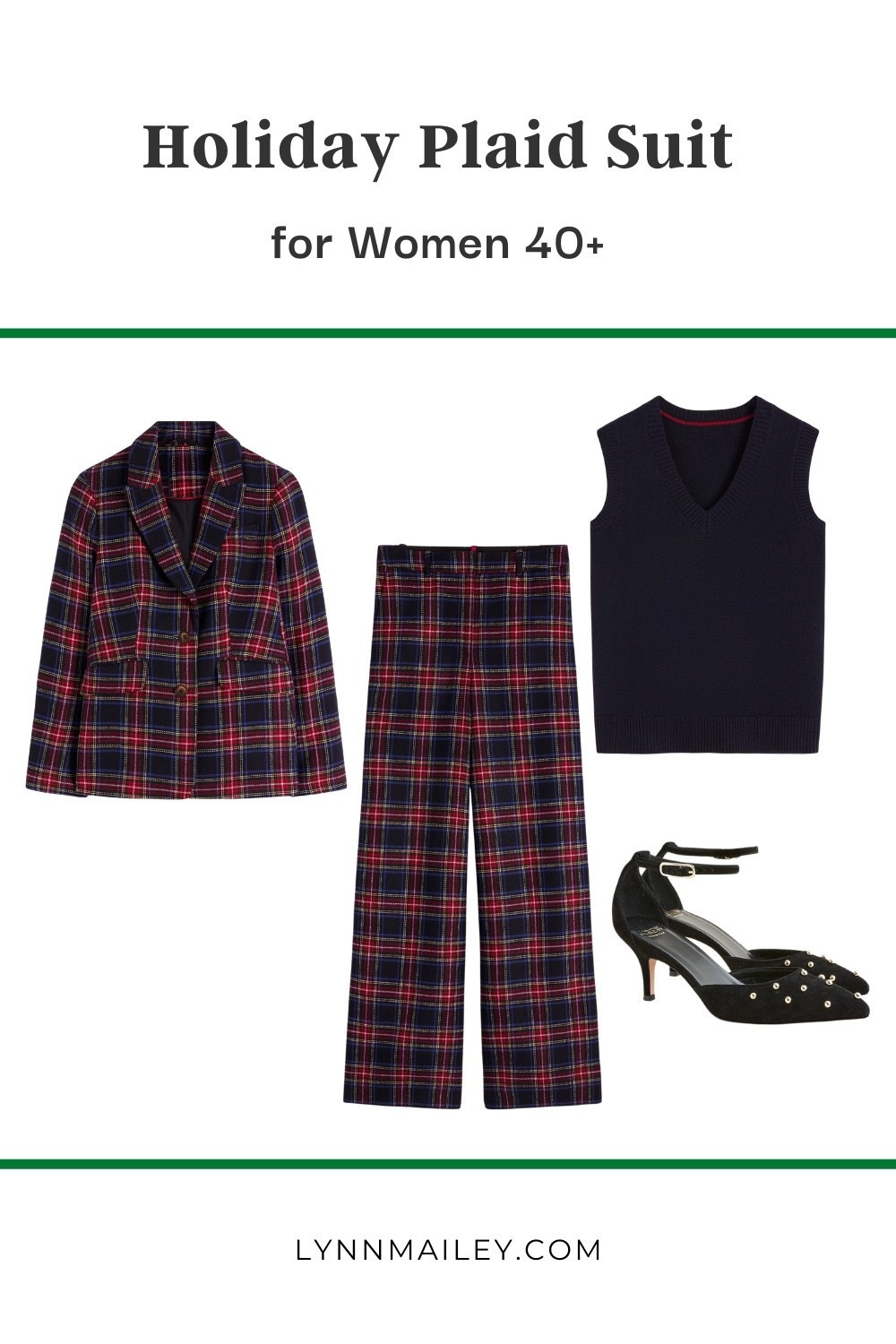 Plaid suit + vest = chic holiday outfit 
Shop my pics and save. 

#LTKWorkwear #LTKShoeCrush #LTKStyleTip