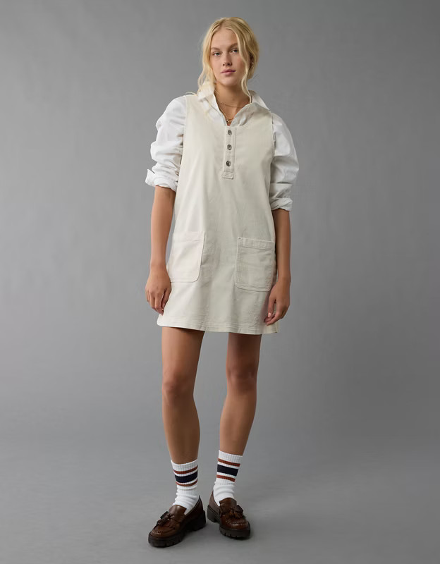 AE Corduroy Pinafore Dress | American Eagle Outfitters (US & CA)