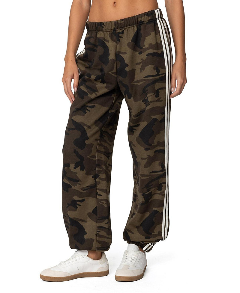 Edikted Camo Contast Striped Sweatpants | Bloomingdale's (US)