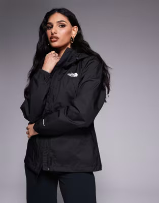 The North Face Antora waterproof logo jacket at black | ASOS (Global)