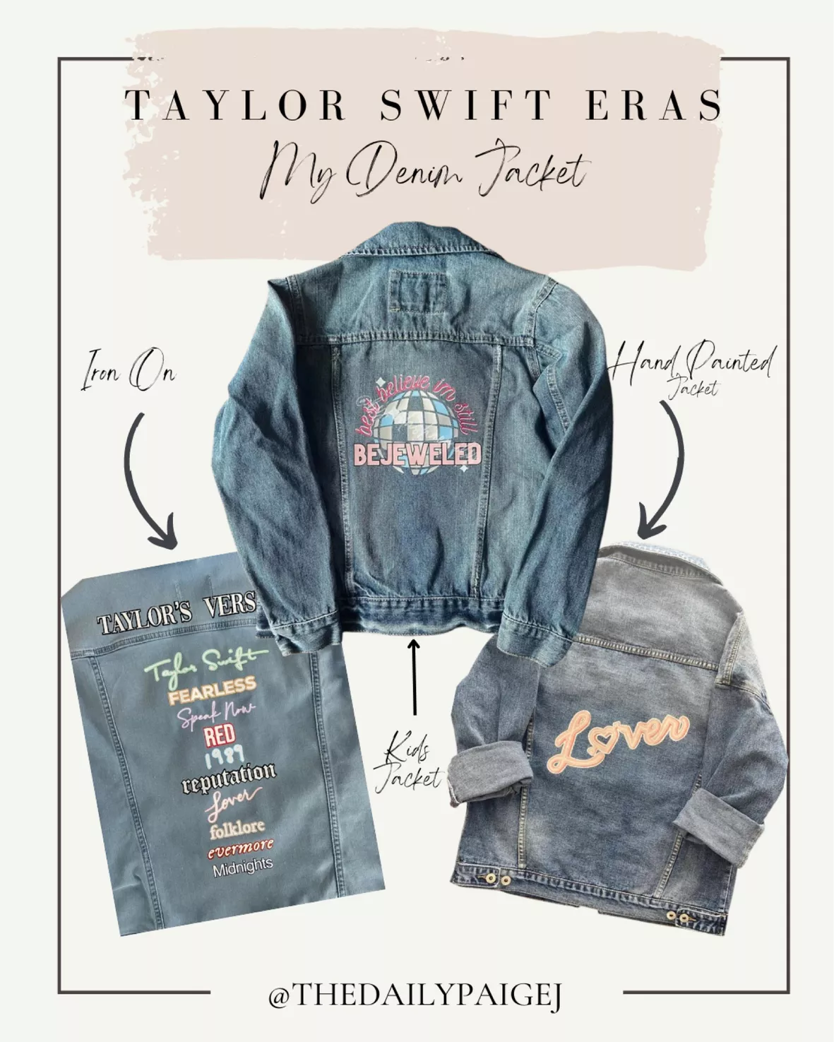 Finished my Eras Tour denim jacket and couldn't be more excited to wea