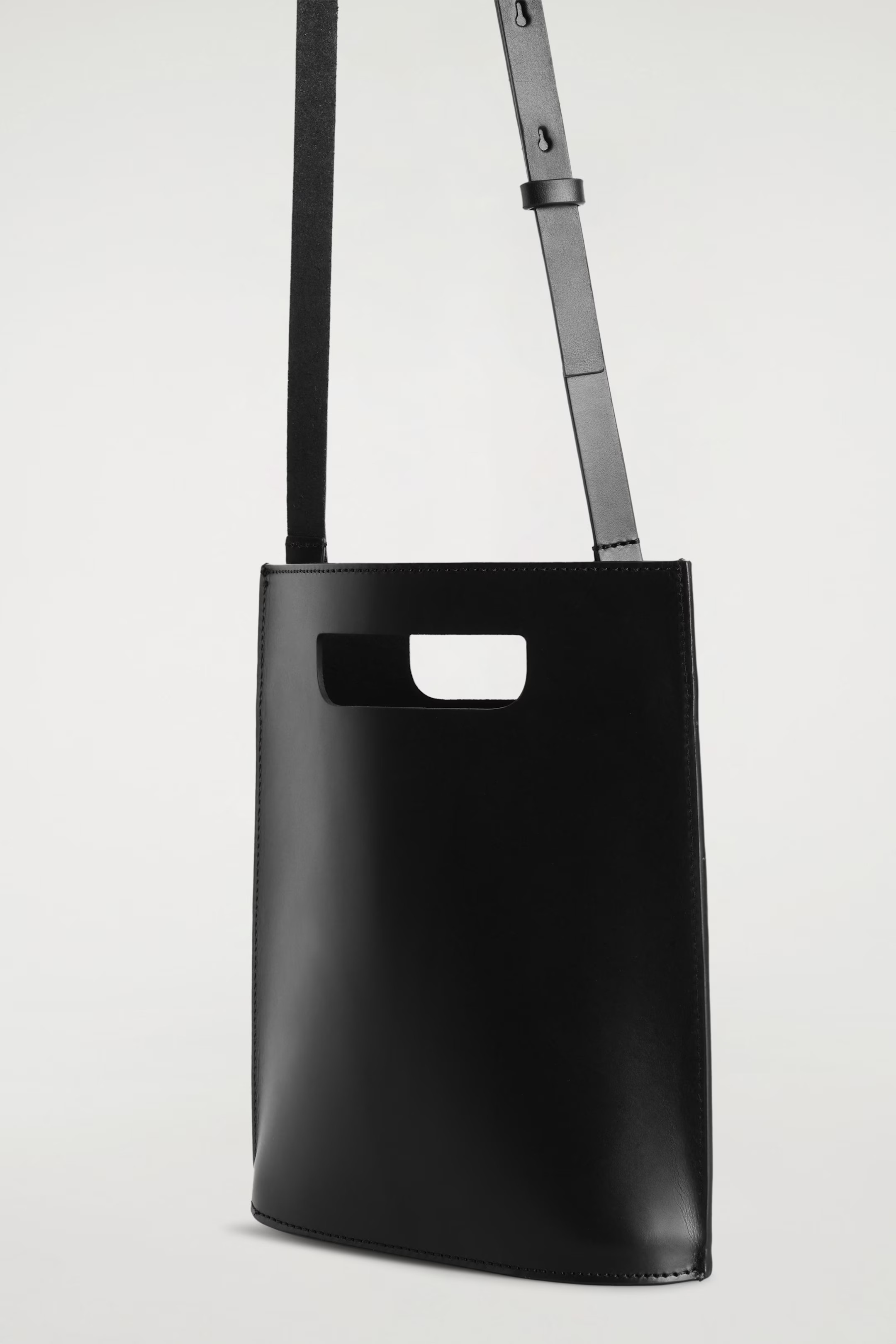 FOLIO MINI BAG - LEATHER - BLACK | COS | COS UK