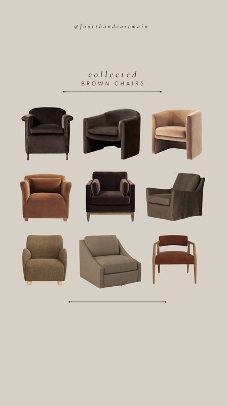 collected // brown accent chairs at all price points


amber interiors 
amber interiors dupe
mcgee 
mcgee dupe
chair roundup
accent chair roundup 

#LTKhome