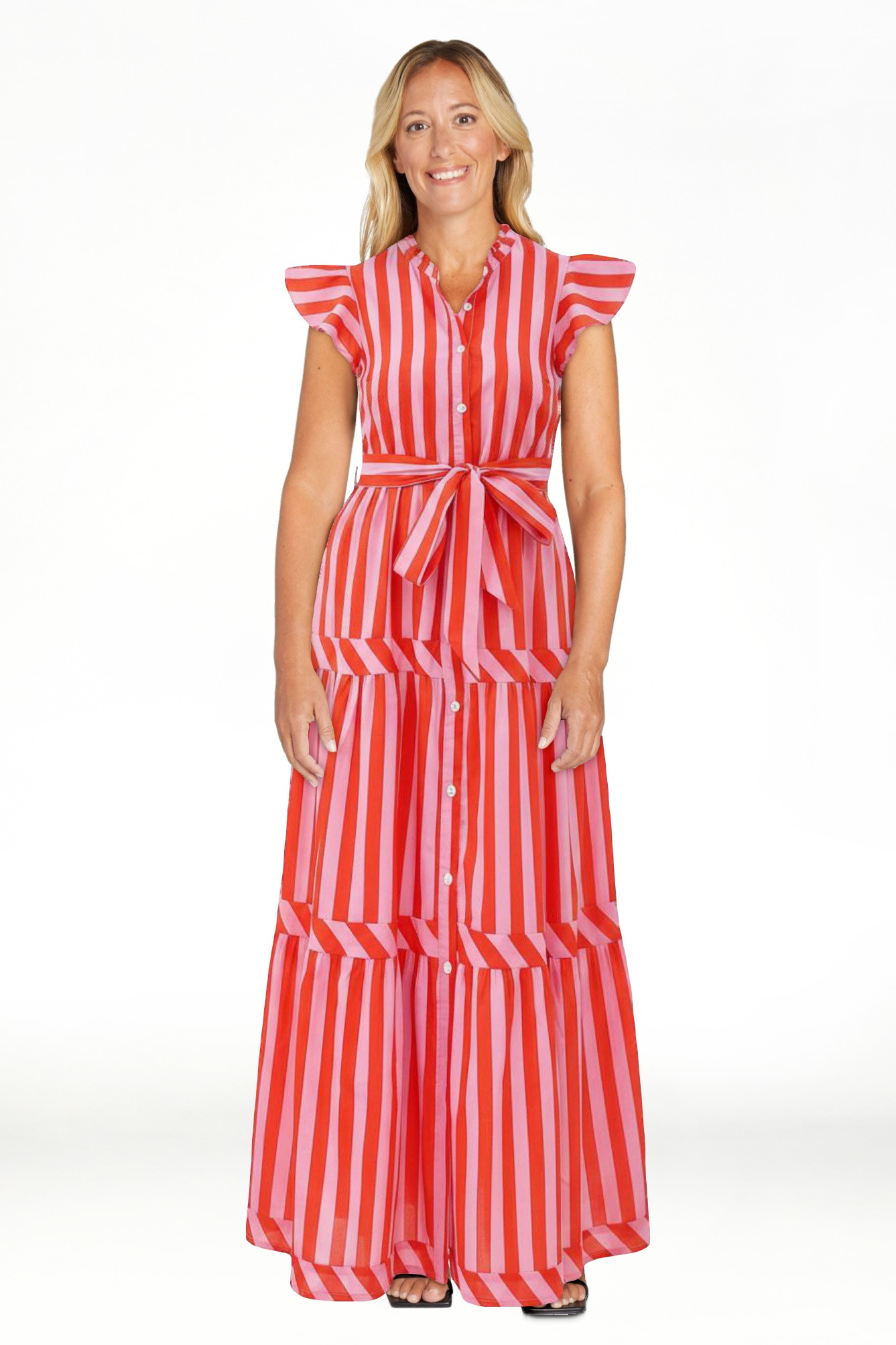 Pretty Garden Women's Belted Dress | Walmart (US)