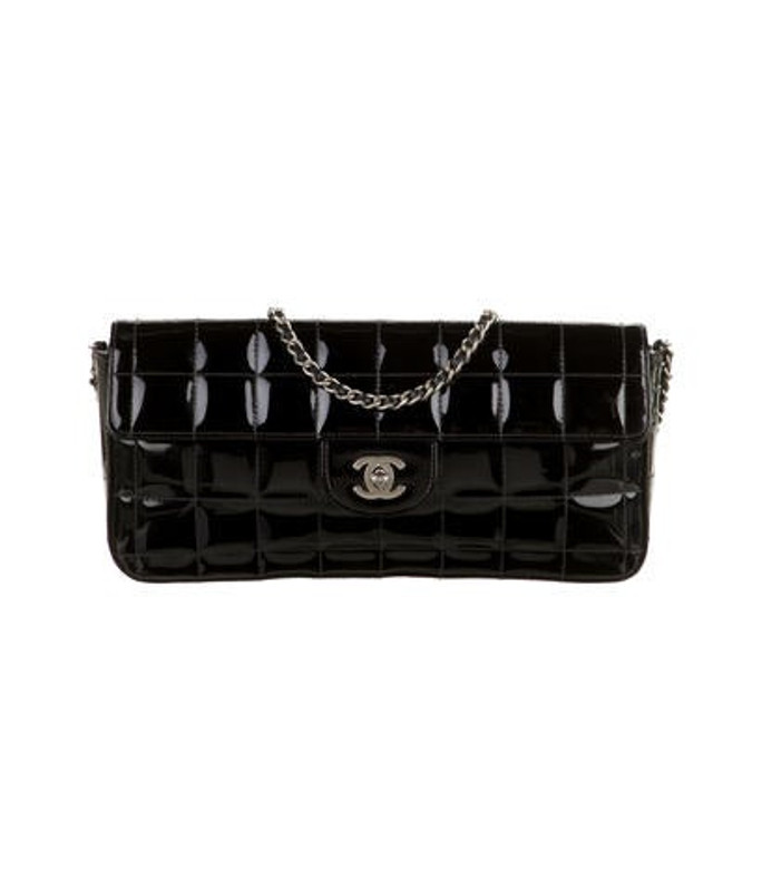 Chanel Chocolate Bar E/W Flap Bag Black Chanel Chocolate Bar E/W Flap Bag | The RealReal