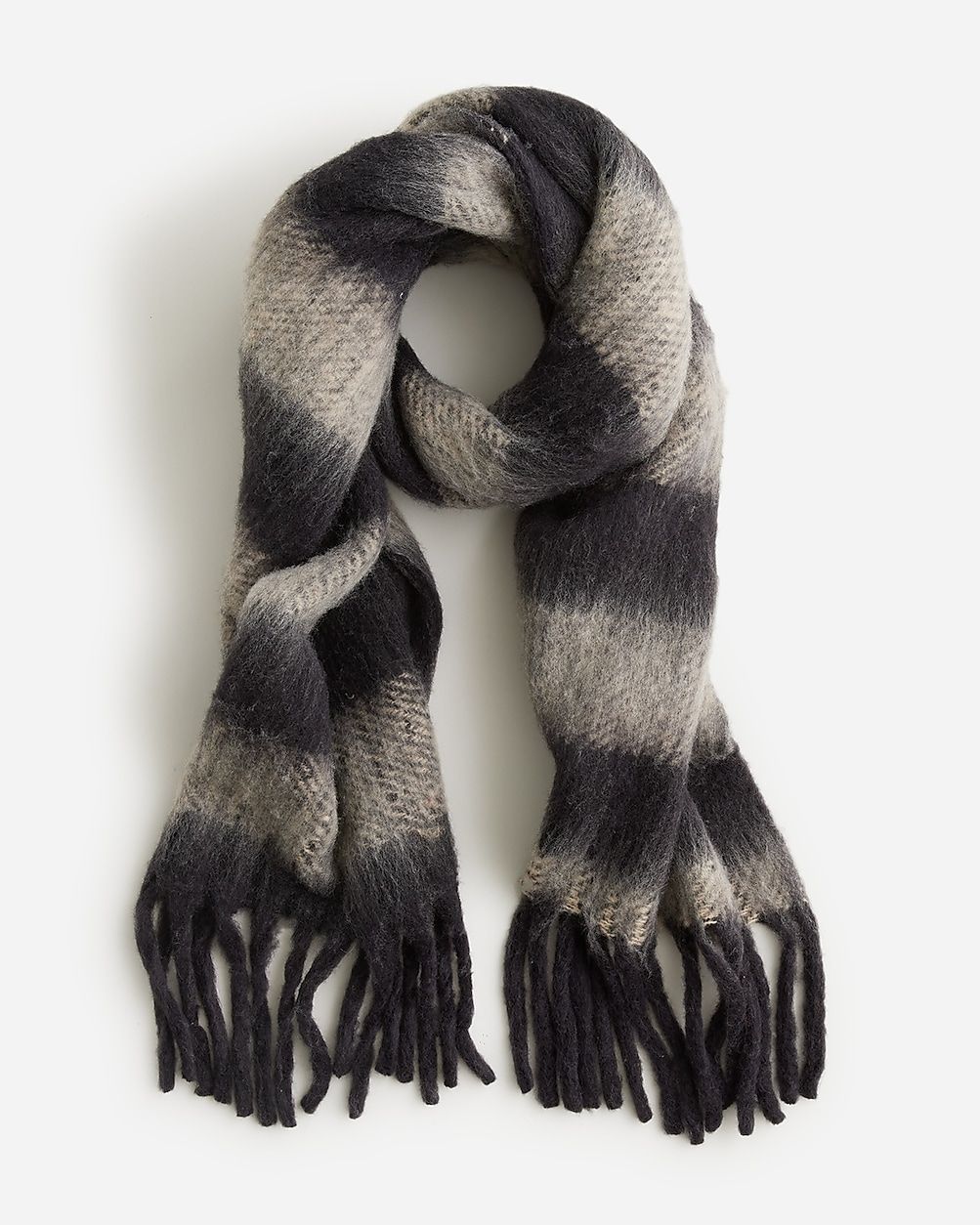 Brushed woven scarf in stripe | J.Crew US