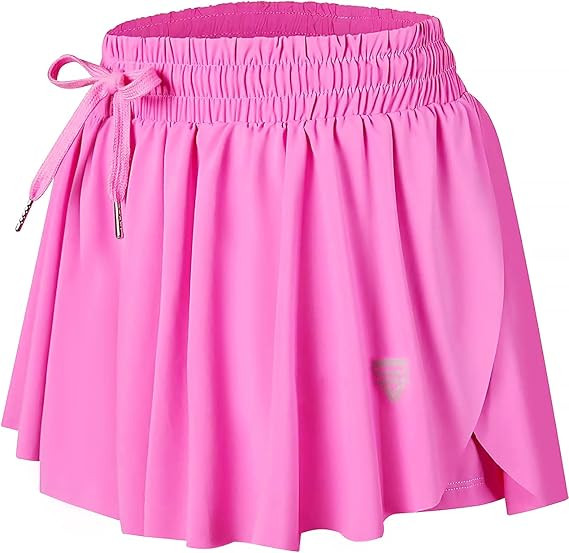 Wsirmet Womens Flowy Athletic Shorts 2 in 1 Workout Running Yoga Shorts Summer Spandex Shorts But... | Amazon (US)