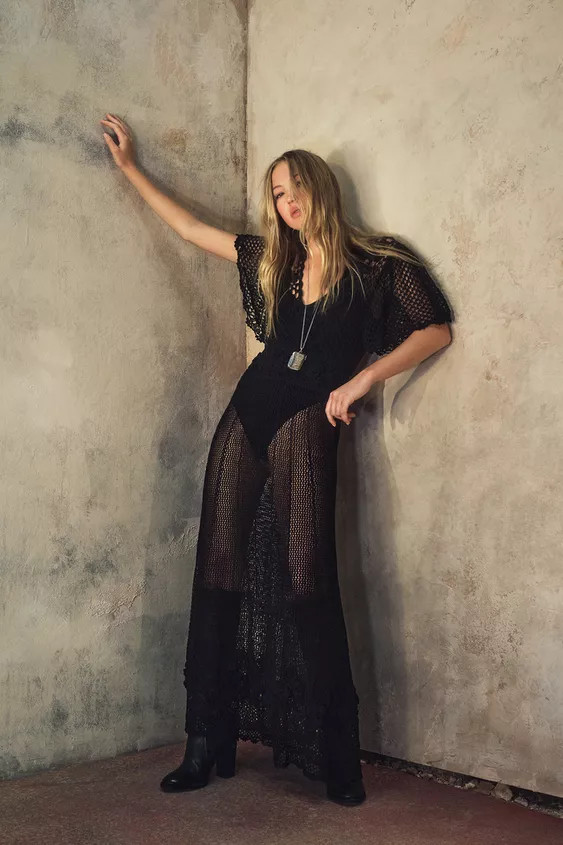 CROCHET KNIT DRESS KATE MOSS X ZARA | Zara US