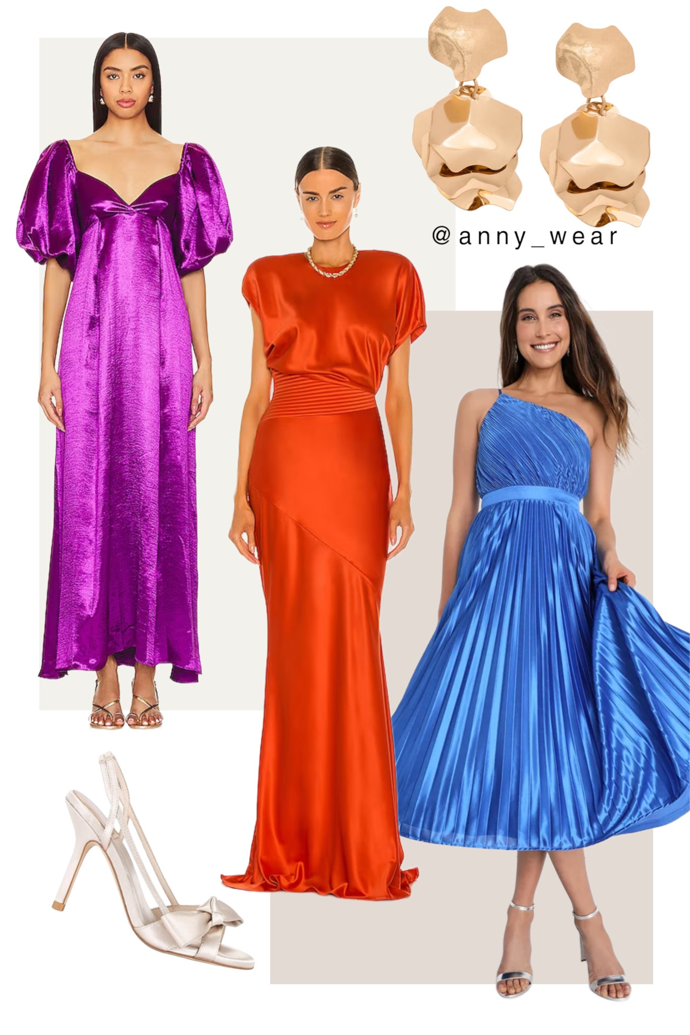 Wedding guest dresses 

Purple dress 
Purple satin dress 
Orange dress 
Burnt orange dress 
Orange silk dress 
Royal Blue Pleated dress 
Blue Satin dress 
Blue One Shoulder Midi Dress
Bow sandals 
Gold earrings 
dark purple dress light purple dress lavender dress purple gown mauve dress plum dress lilac dress magenta dress violet dress purple outfit purple sun dress fall dress neutral dress winter dress dark blue dress teal dress navy dress navy blue dress navy fall dress blue gown blue fall dress baby blue dress blue wedding guest dress royal blue dress turquoise dress light blue dress smock dress smocked dress dusty blue dress pink and blue dress blue floral dress orange outfit orange gown yellow outfit yellow sun dress orange sundress trendy yellow bridesmaid dresses fall yellow dress neutral dress winter yellow dress event dress resort dresses embroidered maxi dress revolve dress lulus dress nordstrom dress casual dress date night outfits wedding guest dress formal maxi dress rhode dress rush dresses black tie dress black tie wedding guest dress revolve wedding guest outfit dresses to wear to wedding dresses for wedding guest summer dresses spring dresses winter dress fall dress autumn dress revolve dresses nordstrom casual dresses black tie gown black tie event dress event outfit maxi sundress maxi lulus floral dress nordstrom going out outfit Wedding guest dress fall Wedding guest dress formal Fall wedding guest dress winter formal winter formal dress winter office Winter wedding guest dress Embellished dress Holiday wedding guest dress Rosette Dresses wedding guest dress embroidered maxi dress winter wedding guest 

#LTKparties #LTKstyletip #LTKwedding #LTKbeauty #LTKU



#LTKfindsunder100 #LTKover40 #LTKsalealert