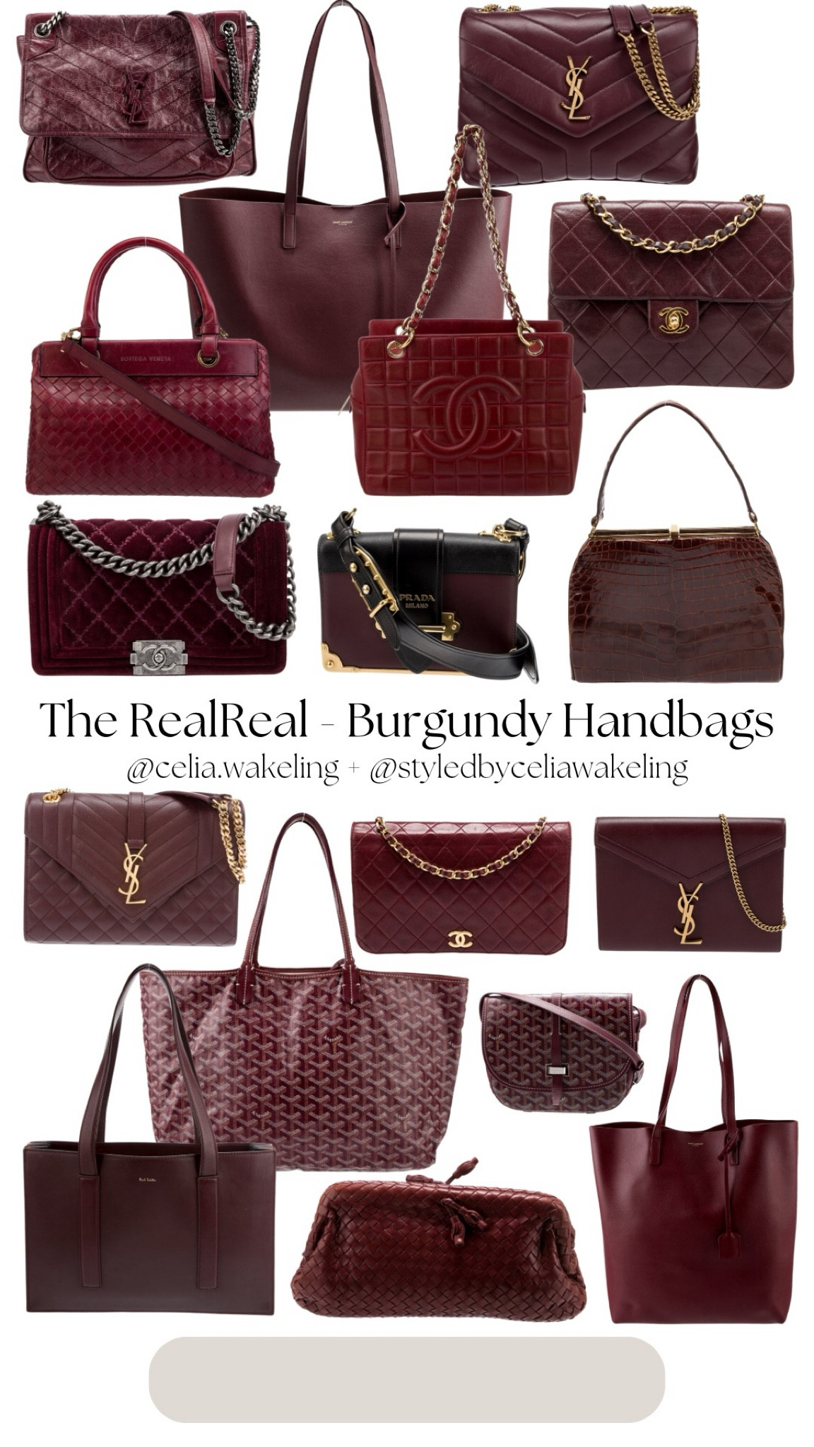 Burgundy + “Oxblood” accessories + handbags are all the rage right now! This rich color is the perfect vintage investment piece for a trendy color with a timeless style!

#LTKitbag