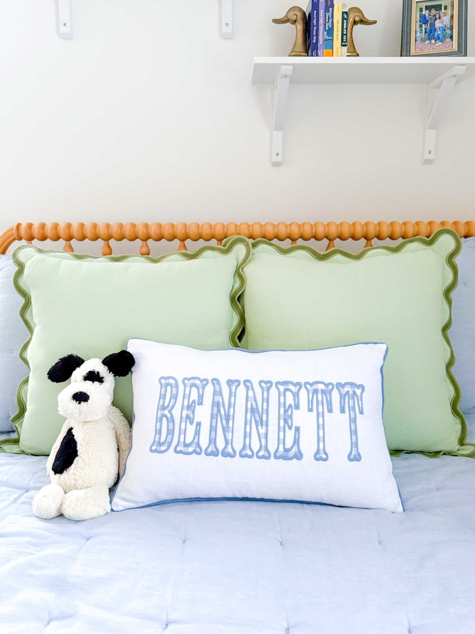 The cutest custom embroidered pillow for Bennett  💙
If you’re looking for a thoughtful & special gift for your loved one, Rooney Embroidery, designs custom embroidered pillows & linens that add a personal touch, blending style with sentiment. Whether it’s for a special occasion or just because, these handcrafted pillows are gifts they’ll cherish forever. 🤍👶🏼🧵 #ad

#LTKFamily #LTKKids #LTKBaby