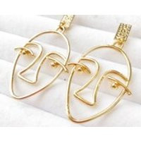 Picasso Portrait Earrings Face Earrings Wearable Art Earrings Minimalist Earrings | Etsy (US)