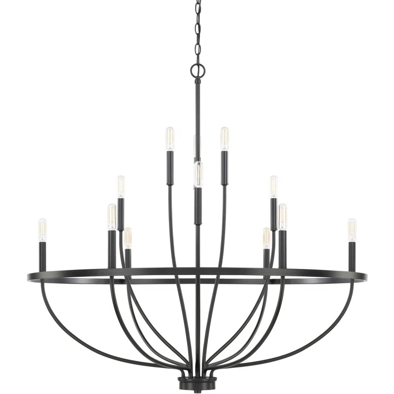 Babson Dimmable Wagon Wheel Chandelier | Wayfair North America