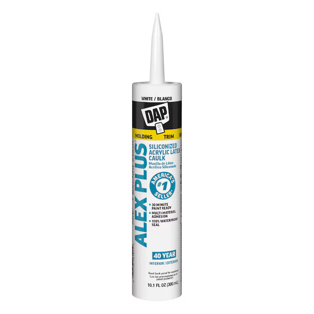 DAP ALEX Plus 10.1-oz Paint trim White Paintable Latex Caulk Lowes.com | Lowe's