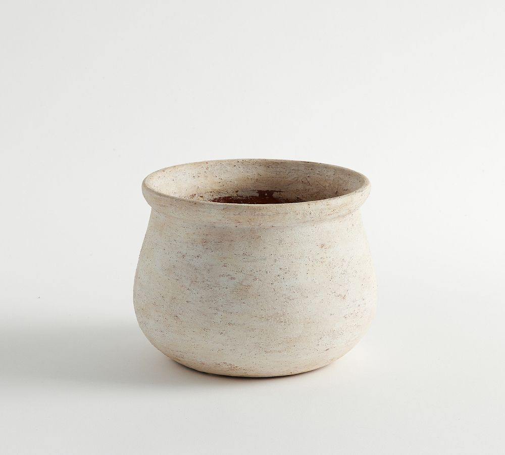 Artisan Cachepot, Small - Ivory | Pottery Barn (US)