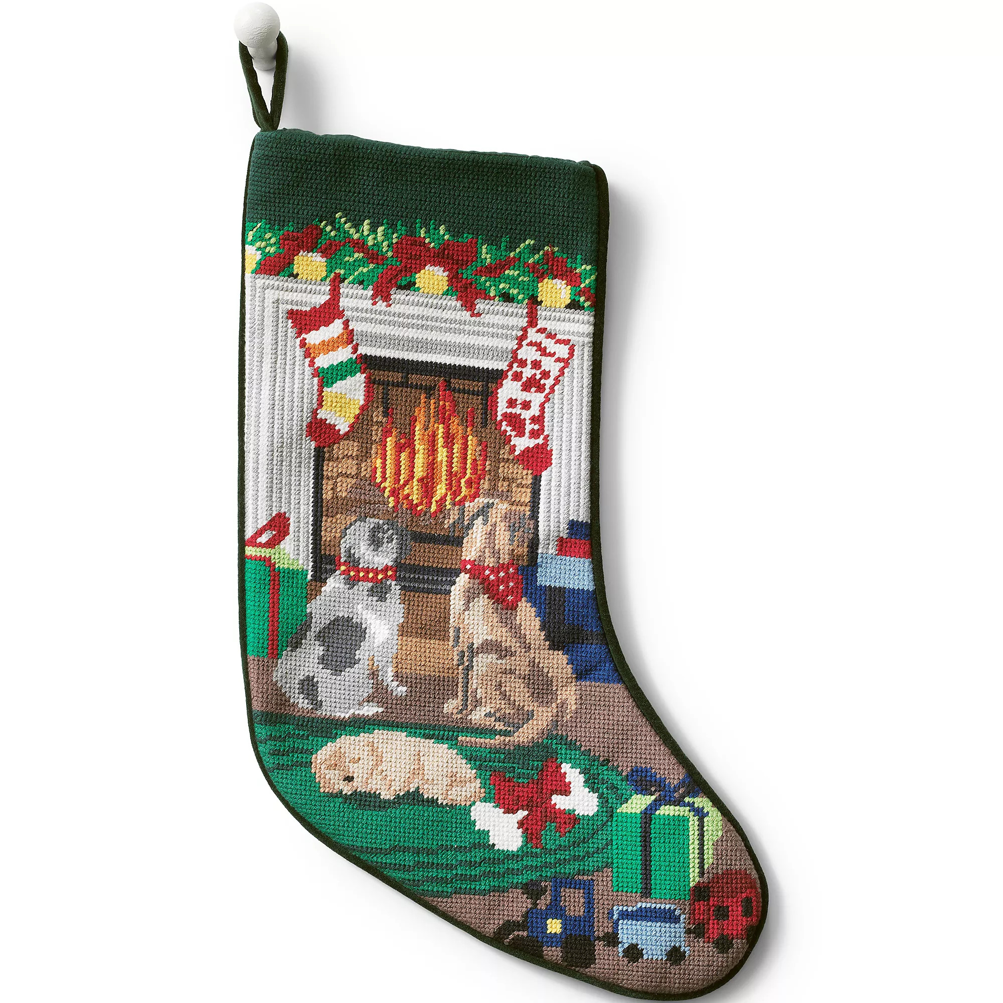 Needlepoint Personalized Christmas Stocking | Lands' End (US)