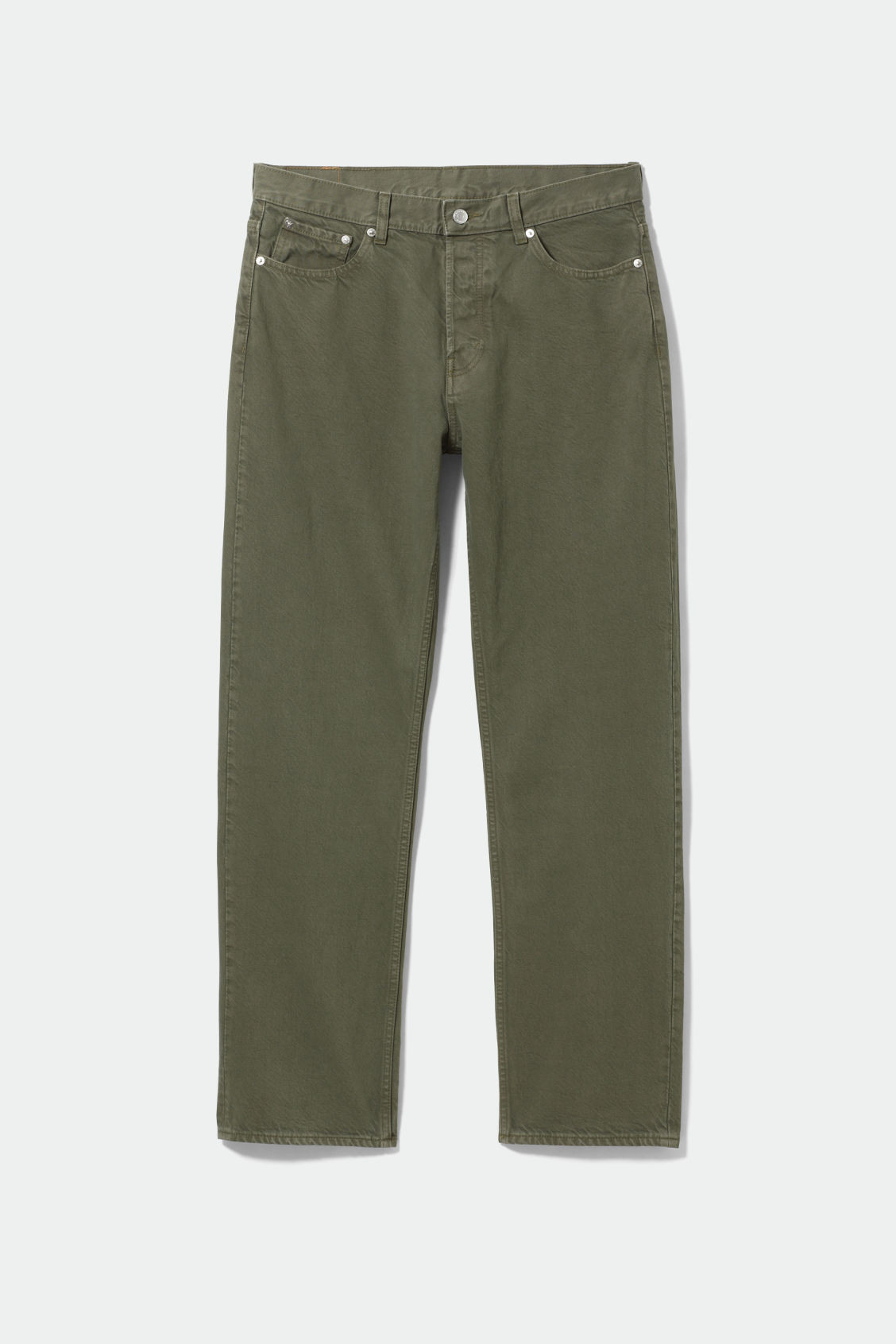 Space Relaxed Straight Jeans - Green | Weekday