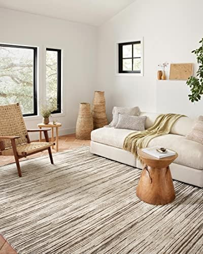 Loloi II Neda Collection NED-01 Taupe / Stone, Transitional 7'-9" x 9'-9" Area Rug | Amazon (US)