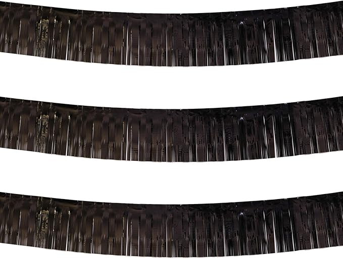 Blukey Black Parade Float Foil Fringe Skirting Decorations- Pack of 3 - Each 10 Feet by 15 Inch, ... | Amazon (US)