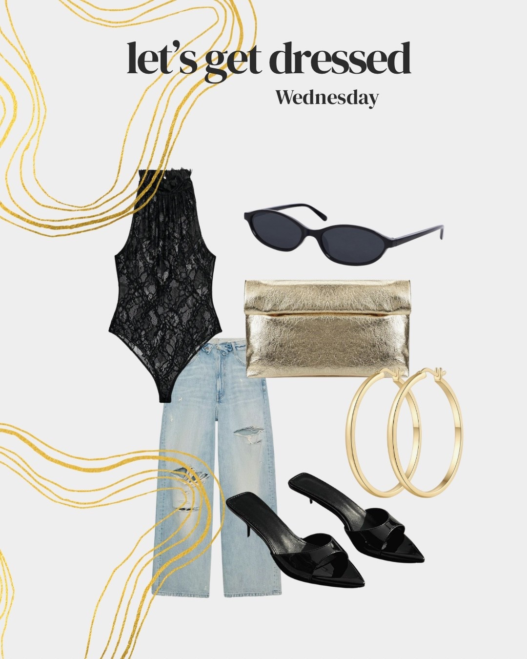 Zara denim 
Kitten heels 
Sunglasses
Earrings

#LTKootd #LTKgrwm #LTKOver40