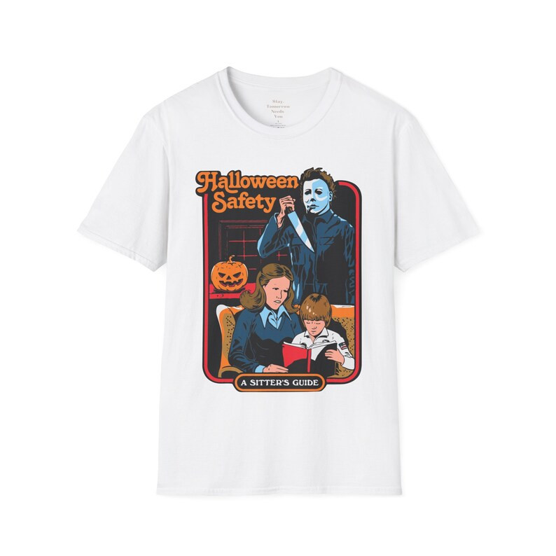 Halloween 2024 Michael Myers 'Halloween Safety Sitters Guide' Retro T Shirt Fall Autumn Spooky Se... | Etsy (US)