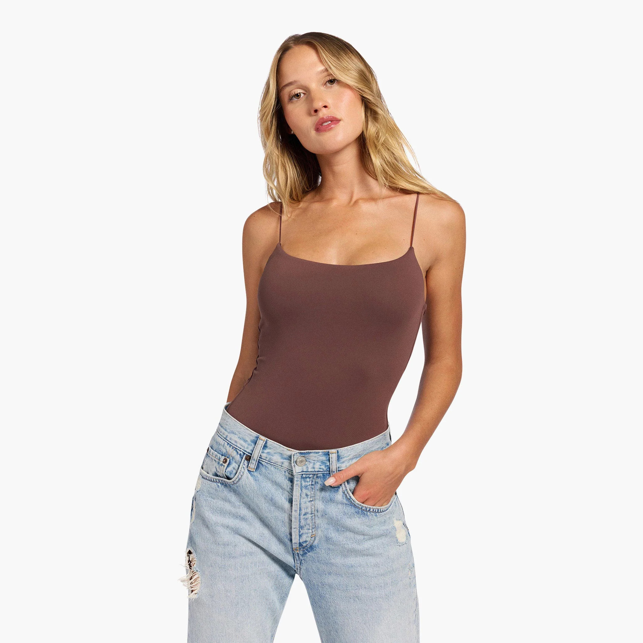 Cami Bodysuit | Coffee | Nuuds US