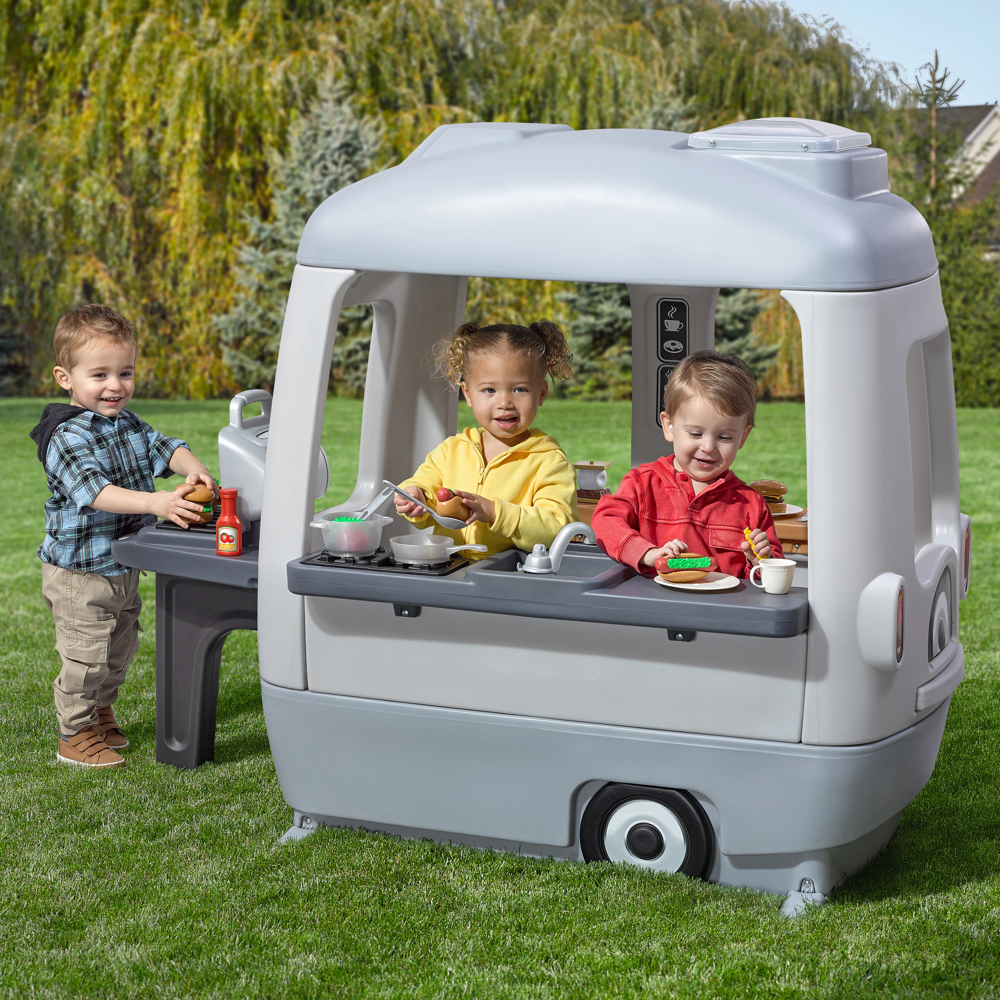 Step2 Adventure Camper and Plastic Toddler Outdoor Playhouse | Wayfair North America