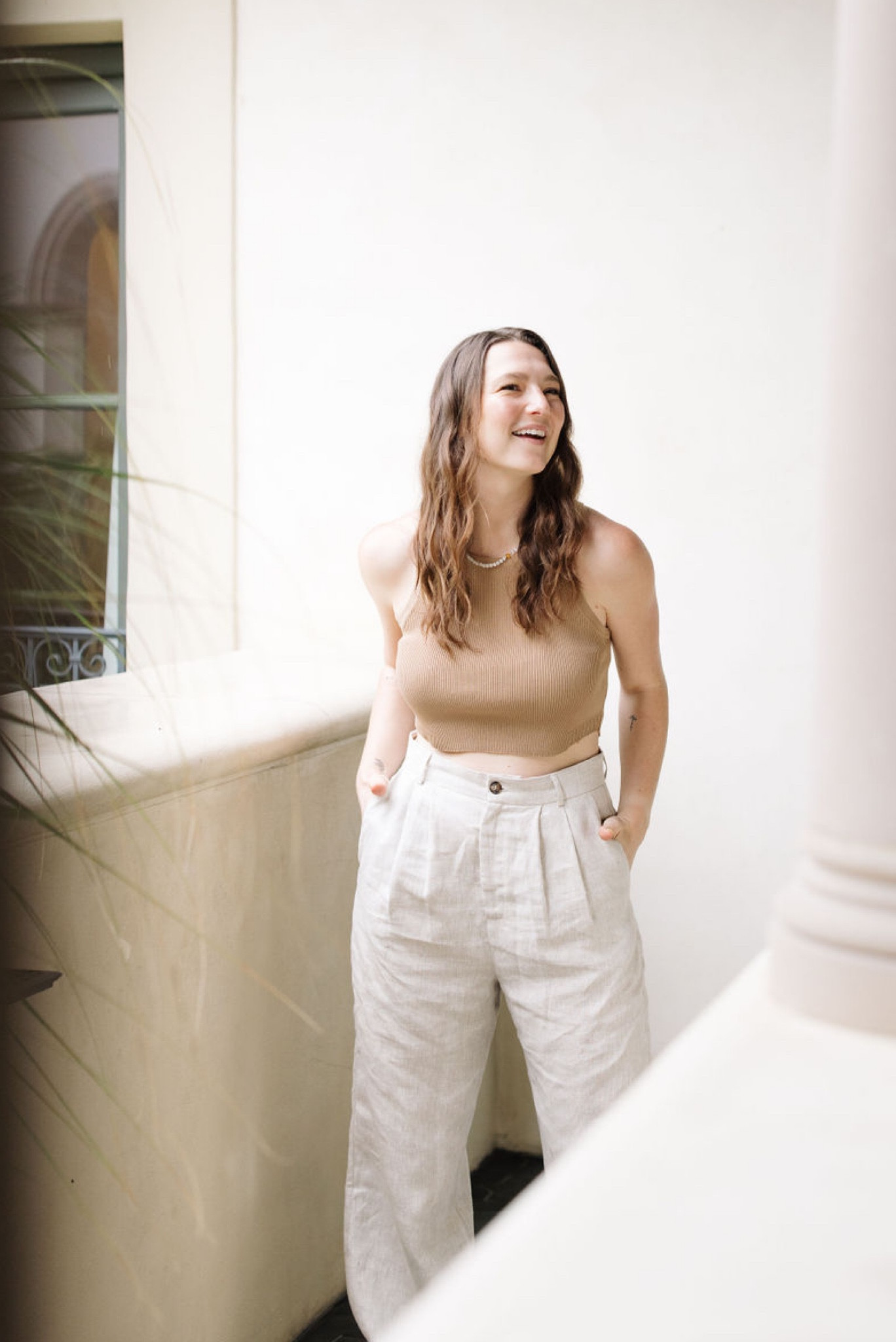 Mason Cropped Linen Pant curated on LTK