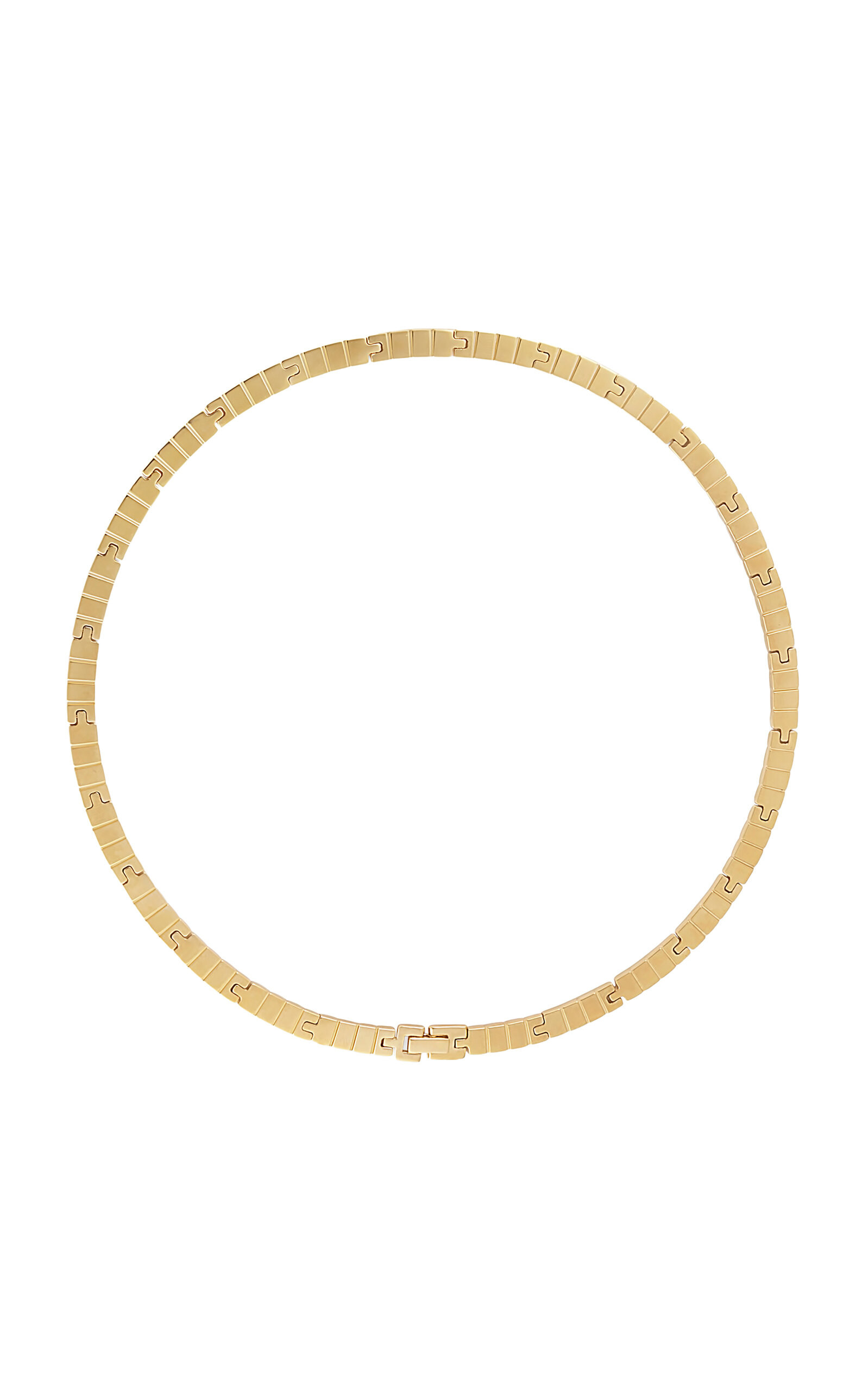 Slim Slot Gold-Plated Chain Necklace | Moda Operandi (Global)