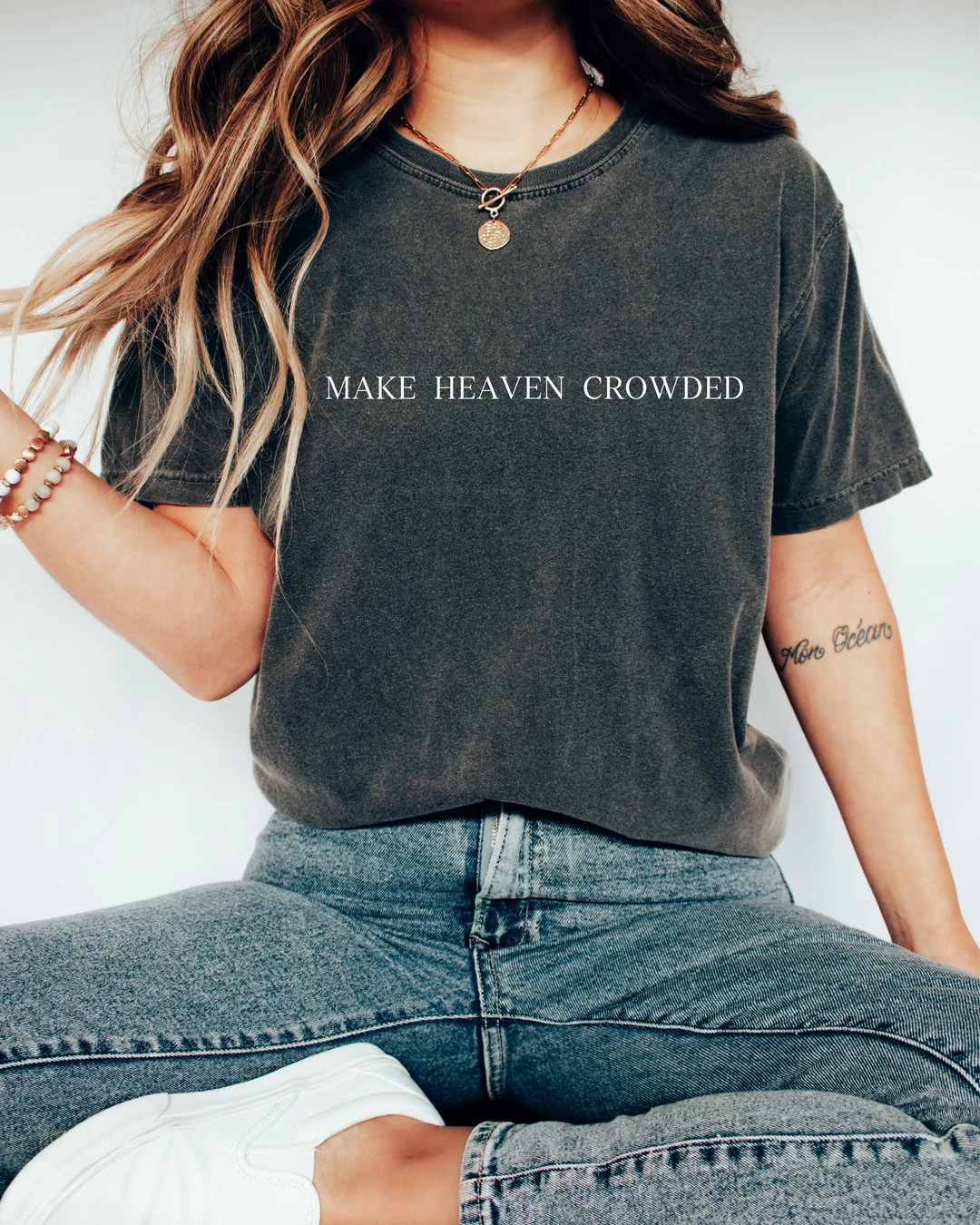 Comfort Color Make Heaven Crowded Shirt, Christian Shirt, Jesus Shirt, Bible Verse Shirt, Religio... | Etsy (US)