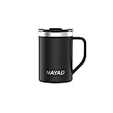NAYAD Metro Stainless Steel Vacuum Insulated Thermos Coffee Mug, Travel Water Bottle with Lid for Ic | Amazon (US)