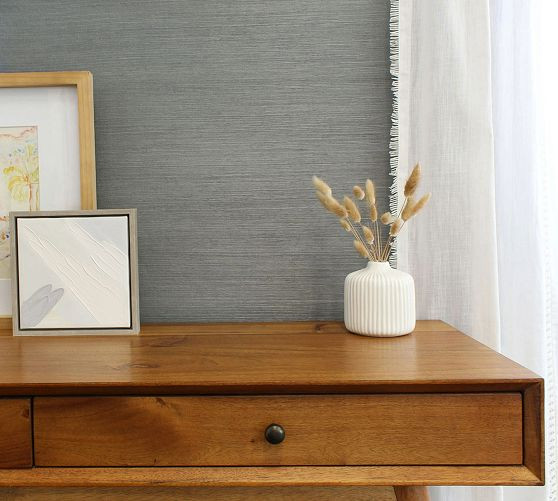 Sisal Natural Grasscloth Wallpaper | Pottery Barn (US)