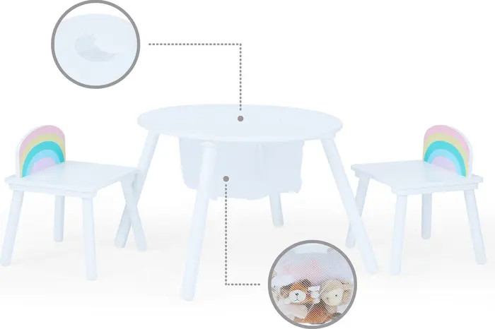 Teamson Kids Fantasy Fields Rainbow Table & Chairs Set | Nordstrom | Nordstrom
