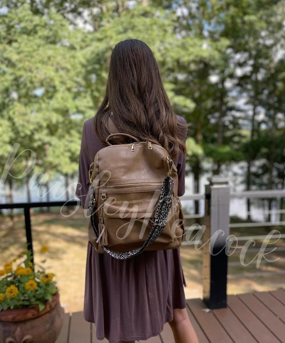 Rylie Convertible Backpack| Leopard Strap Convertible Backpack Bag | Etsy (US)