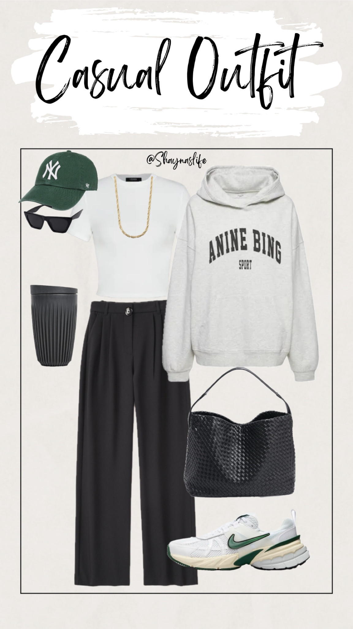 Tee L 
Sweatshirt XL 
Pants 14 ( they are long on me I’m 5’5 ) 
Use code shayna10 on Miranda Frye to save $ 
#aninebing #target #amazon #amazonfashion #midsize #trousers 

#LTKfindsunder50 #LTKmidsize #LTKstyletip