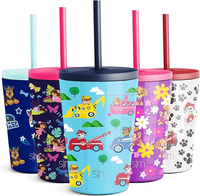 Simple Modern Paw Patrol Toddler Cup with Lid and Silicone Straw | Kids Water Bottle Tumbler Insu... | Amazon (US)