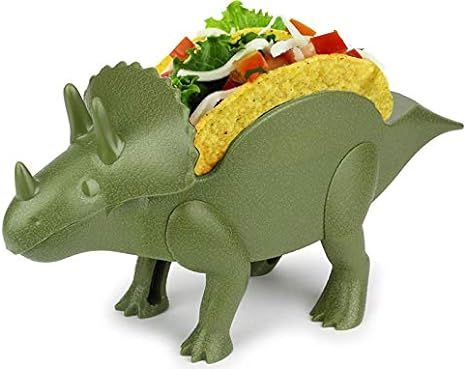 Grubkeepers by Penko Dinosaur Taco Holder Triceratops Green (Holds 2 Tacos) Kids Adults Fun Kitch... | Amazon (US)