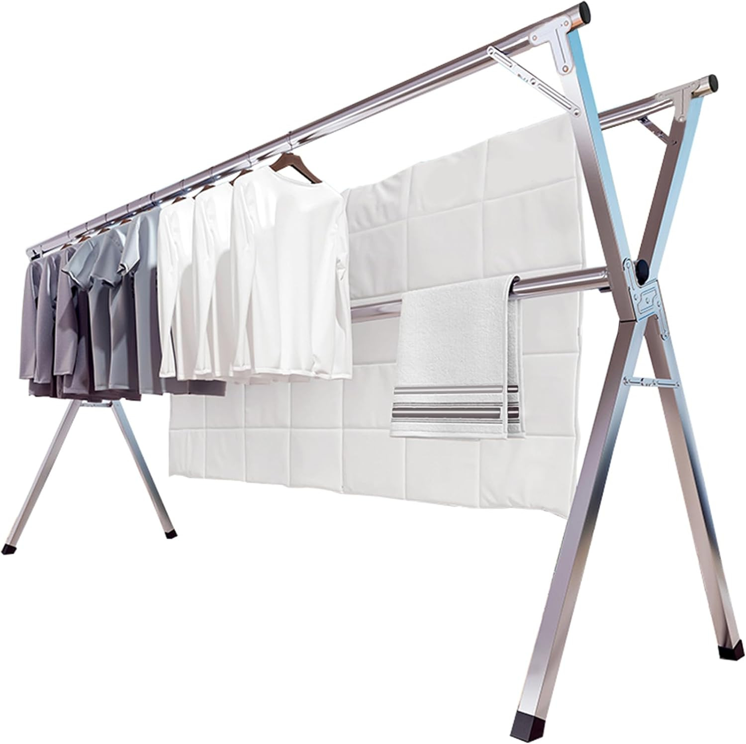 79" Clothes Drying Rack, Drying Rack Clothing Folding Indoor Outdoor | Amazon (US)