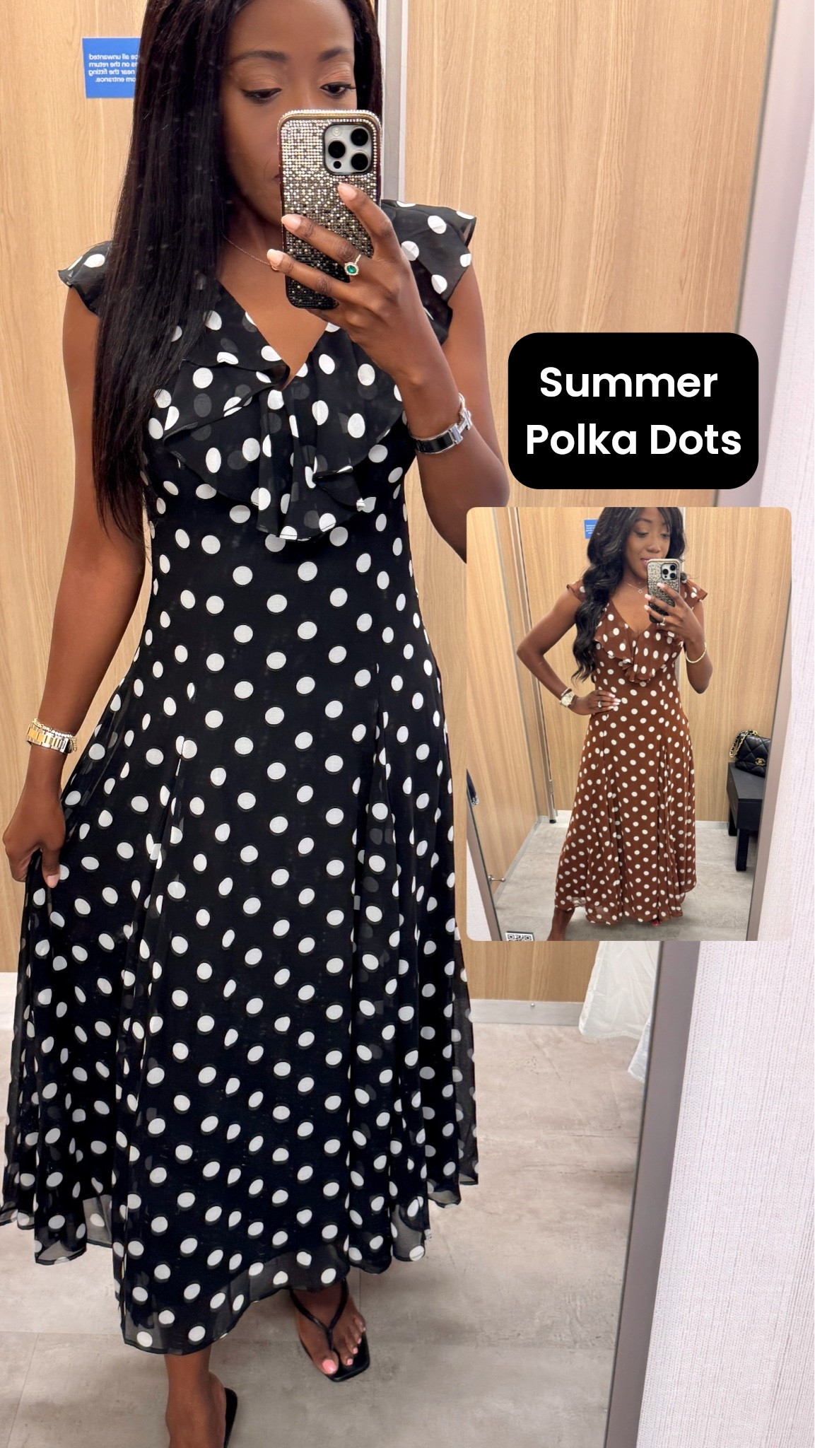 Summer Polka Dot Dresses
True to size. Wearing a small. Also comes in other prints. 

Summer Fashion, Summer Dress, Summer Dresses, Date Night Outfit, Ootd,

#LTKOver40 #LTKootd #LTKSaleAlert