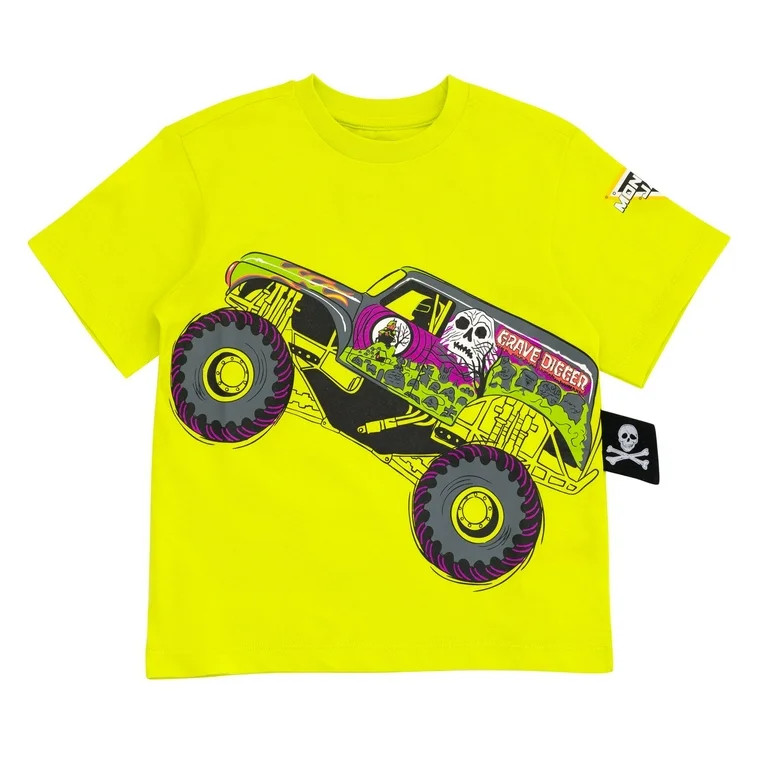 Monster Jam Grave Digger T-Shirt Toddler to Little Kid | Walmart (US)