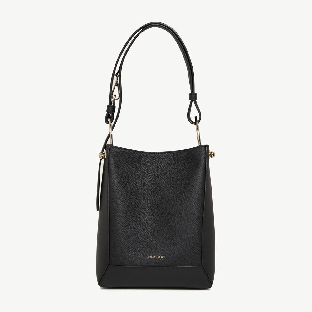 Lana Midi Bucket Bag - Black | Strathberry