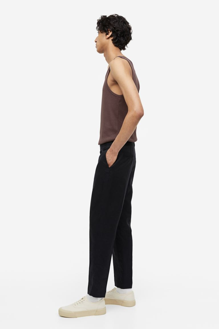 Slim Fit Ribbed Tank Top - Dark brown - Men | H&M US | H&M (US + CA)
