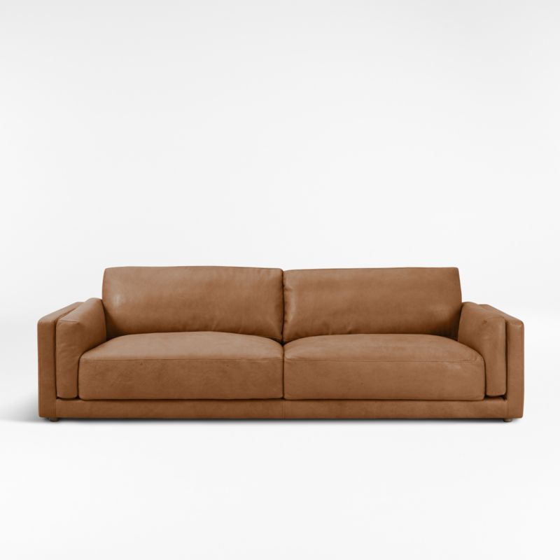 McCoy Grande Leather Sofa | Crate & Barrel | Crate & Barrel