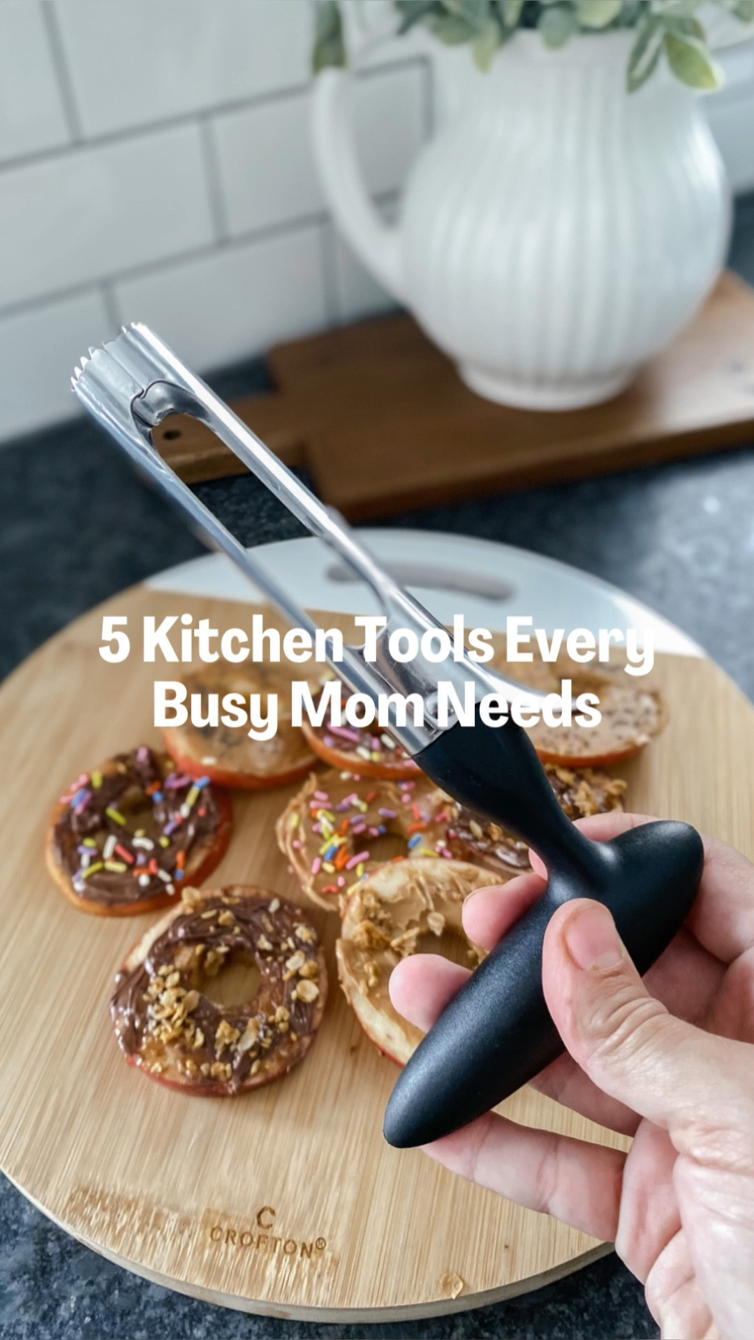 5 Kitchen Tools Every Busy Mom Needs! 

These tools are kitchen-tested, mom-approved, and designed for busy parents like you. 

1️⃣ Angry Mama Microwave Cleaner: This cute mama-helper works wonders with steam to tackle microwave messes. No toxic chemicals are needed, just vinegar and water. It’s seriously a true game-changer for a sparkling microwave without the fuss. Because who has time to scrub?

2️⃣ Kitchen Mama Can Opener: A lifesaver on busy days! With a simple button push, it effortlessly opens cans, leaving no sharp edges. Perfect for when my hands are full with my little ones. An essential tool that's made can-opening grief a thing of the past

3️⃣ OXO Grape Cutter: This cutter is an actual blessing for busy moms who want to serve healthy snacks while minimizing choking hazards. It's safe and quick, making snack time prep almost too easy. A must-have in every kitchen!

4️⃣ Joie Crinkle Cutter: Who said mealtime can't be fun? This cutter adds a touch of whimsy to veggies and fruits, making my kids excited about their snacks. It's sturdy, easy to use, and a hit every time. We use this with watermelon, cucumbers…really anything that could stand a little extra fun.

5️⃣ Apple Corer: As a mom, I'm all about quick and healthy snacks. This apple corer is a time-saver! With its sharp blades and comfy grip, coring apples easy. Whether it's for quick snacks or family treats, it's become an indispensable tool in my kitchen.

#LTKhome #LTKfamily #LTKFind