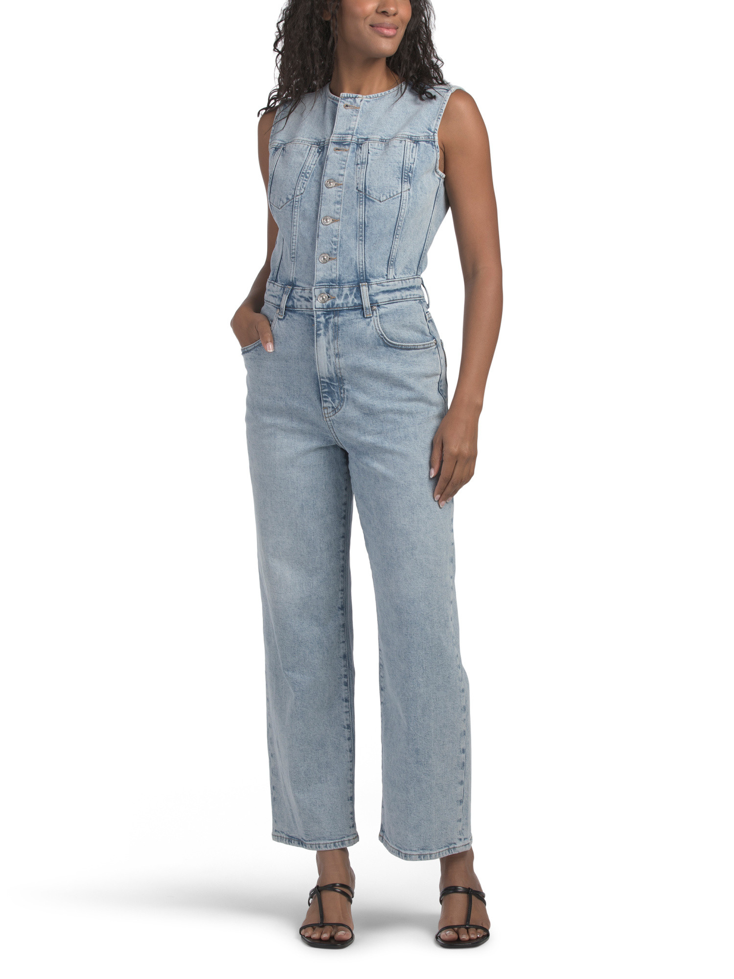 Cirie Ankle Denim Jumpsuit | Marshalls
