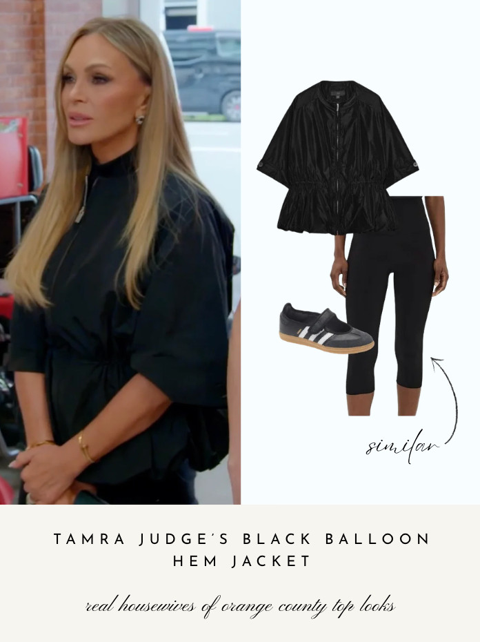 Tamra Judge's Black Balloon Hem Jacket 

 